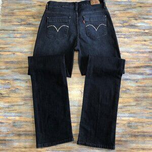 Levis 512 Jeans Perfectly Slimming Mid Rise Straight Leg Women's Size 6M (27x32)